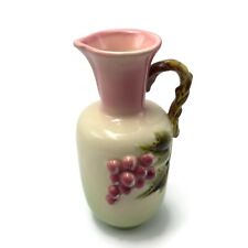 1958 Hull Pottery No.3 Tokay Pitcher Vase with Handle Grapevine Made in USA picture