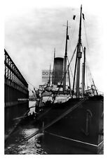 SS CARPATHIA RESCUE SHIP AT DOCK AFTER RMS TITANIC DISASTER TRAGEDY 4X6 PHOTO picture