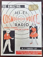 1963 Scarce Mint in Box Amazing Cosmic Voice Mini Crystal Radio Kit picture