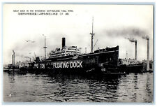 c1940's Great Dock in the Mitsubishi Ship-Building Yard Kobe Japan Postcard picture