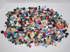 Vintage Mixed Lot Of 1100+ Buttons Glass Metal Bakelite Collectible Crafting picture