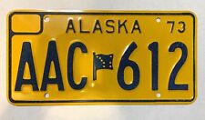 1973 ALASKA UNISSUED LICENSE PLATE MINT CONDITION RARE PLATE picture