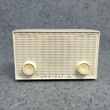 Admiral Tube Radio Model Y3503 AM White 1960's Vintage MCM Mid Century Tabletop picture