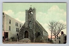 Amesbury MA-Massachusetts, St James Episcopal Church, Religion Vintage Postcard picture