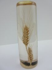 Vintage Acrylic Lucite Wheat Cylindrical Sculpture  picture