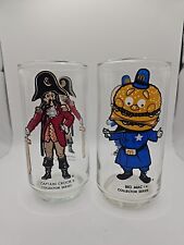 1977 McDonalds Collector Series Set of 2 Glasses Captain Hook & Big Mac 6