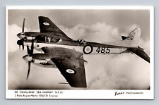 RPPC RAF D.H. 103 Sea Hornet Fighter Aircraft FLIGHT Photograph Postcard picture