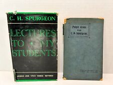 Vintage C.H. Spurgeon Books Lectures to My Students (1962) & Pulpit Gems (1904) picture