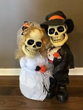 Newly Deads Animated  Bride Groom Skeleton Couple Sings I Got You Babe 24” picture