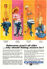 1966 Print Ad Evinrude First in Outboards 9 1/2 hp sportwin 6 hp Fish 5 hp 3 hp picture