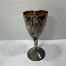 Vintage LENOX Kirk Stieff Heart Pair of SilverPlated Goblets Wedding Anniversary picture
