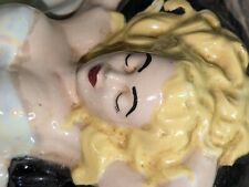 Vintage 60’s Pin Up Risque Sexy Woman Ashtray 3D Trinket Dish  picture