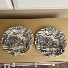 Royal Mail Fine Staffordshire Ironstone - 10” Dinner Plates Excellent Set Of 2 picture