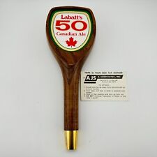 Vintage Labatt's 50 Ale Beer Tap Handle Wood 9