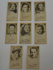 Vtg Lot Of 8 1930’s Peerless Scale Cards Ann Sothern Alan Ladd Irene Dunne More picture