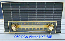 1960 RCA Victor Model XF-3J AM/FM/AFC Radio in White over Gray picture