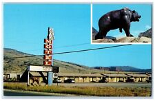 c1960 Big Bear Motel West Cody Strip Yellowstone Park Highway Wyoming Postcard picture