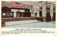 CPA - USA - NEW YORK - Lobby Hotel Martha Washington - For Women guests only picture