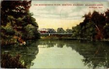 1908. MISSISSINEWA RIVER. MARION, IND. POSTCARD. DC2 picture