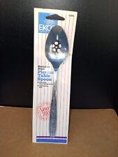 EKCO Pierced Table Spoon Vintage Stainless Steel  LOT OF 22 SPOONS  picture
