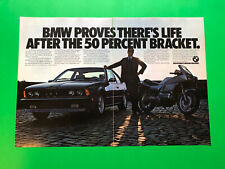 1985 BMW 635CSi K 100 RS 2 PAGE ORIGINAL VINTAGE PRINT AD ADVERTISEMENT picture