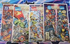 MARVEL VERSUS DC #1-4 Complete Set, Lot of 4, Avengers vs Justice League 1996 picture