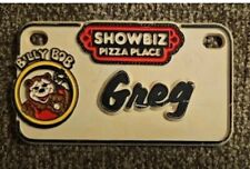 Vintage 1980's ShowBiz Pizza Place Billy Bob Souvenir Name License Plate Greg picture