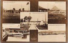 c1910s GUANTANAMO BAY, CUBA Real Photo RPPC Postcard 5 Naval Station Views picture
