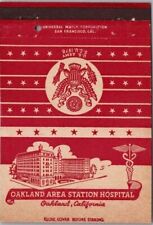 c1940s WWII U.S. ARMY California MATCHBOOK COVER 