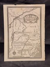 1938 Map Major Robert Rogers Rangers British Army 1759 Expedition to St. Francis picture