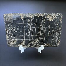 Egyptian Hathor Antiques palette Ancient Goddess of Sensuality Pharaonic Rare BC picture
