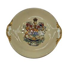 English Royal Winton-Grimwades Canadian Commemorative Plate w/ Gold Trim Unicorn picture