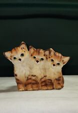Vintage Napcoware Three Kittens Indoor Planter #C 7200  Ceramic Made In Japan picture