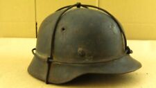 WW2 German Army  Helmet. M40. Cross Wire Camo. Named. Q66. W/Liner. VTG. picture