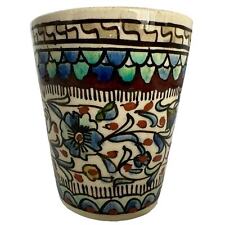 Ottoman Iznik Pottery Cup Antique Vintage Persian Islamic Turkish picture