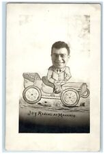 c1910's Joy Riding At Mankato Caricature Mankato Minnesota RPPC Photo Postcard picture