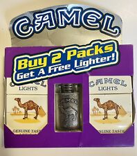 Unique Camel Lighter w/ 2 empty packs of Camels Promo 1998 Lighter never used. picture