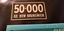 Vintage 1950’s New Brunswick BICYCLE LICENSE PLATE picture