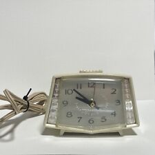 General Electric Vintage Alarm Clock Cream and Gold Model 7281 - 1968 - TESTED picture