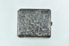 Sterling Silver Rachel Ornate Scroll Engraved Cigarette Match Case *44 picture