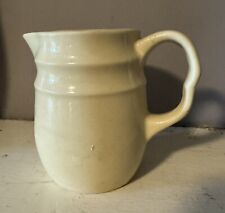 Antique Early Oxford Yellow Pitcher Stoneware Yelloware Jug, USA Made 5