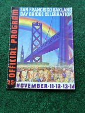 Authentic 1936 San Francisco Oakland BAY BRIDGE Celebration Official Program picture