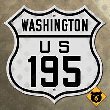 Washington US Route 195 highway marker 1926 road sign Colfax Spokane 16x16 picture
