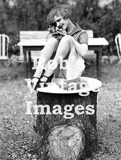 Naughty Sassy Flapper Teasing girl Photo 11 1920s Jazz Prohibition era  picture