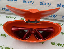Retro 90's SPY OPTIC Eyewear Sun Glasses BRIGHT ORANGE Hard Plastic Storage Case picture
