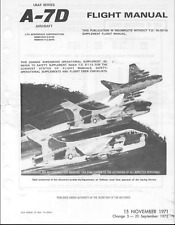 600 Page U.S. 1972 LTV A-7 A-7D Corsair II TO 1A-7D-1 Flight Manual on CD picture