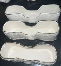 MSR Buffet Porcelain Silverware Flatware Cutlery Caddies [set Of 3]Vintage Decor picture