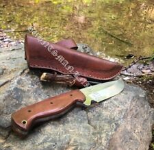Custom Made Hand Forged Bushcrafting Knife W/Scandia Grind for camping & outdoor picture