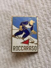 Alpine Ski Roccaraso Vintage Enamel Pin picture