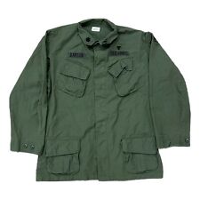 Vintage Military Jacket Mens L Rip Stop Poplin OG 107 Vietnam Slant Pockets picture